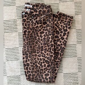 Good American Leopard Print Jeans